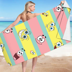 अनुकूलन योग्य कपास बच्चों के बीच तौलिया कैप कार्टून प्लेड नरम त्वरित शुष्क यात्रा स्नान समुद्र तट तौलिए - Product Image 4