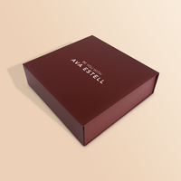 Wholesale Luxury Cardboard Paper Gift Packaging Coated Foldable Magnetic Paper Boxes