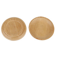 Petite assiette ronde créative DIY, mini plats de service en bambou, design moderne et épuré, plat à sauce pour collations, desserts, dessous de tasse à thé