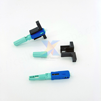 58mm SM SC/APC UPC Single-Mode Optical Connector FTTH Cold Fiber Optic Fast Connector 0.3dB Insertion Loss 45dB Return