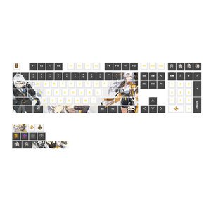 Ensemble de touches de clavier Yixuan Anime Zenless Zone Zero PBT 108 touches - Sublimation 5 faces, compatible avec les interrupteurs <span class=keywords><strong>MX</strong></span> pour tous les claviers à touches croisées - Product Image 1