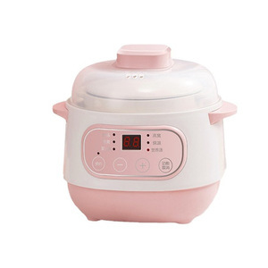 <b>Electric</b> Slow Cooker Ceramic 1L Nonstick Braised Soup Porridge Maker Household Double Boiler With Reservation Function - Product Image 5
