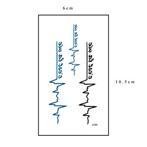 ชุดสักแบบชั่วคราวรูปหัวใจศิลปะสำหรับร่างกายกันน้ำ - Product Image 3