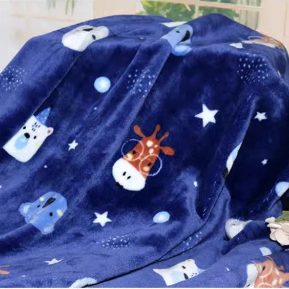 En gros 100% Polyester Super Doux Impression Personnalisée En Peluche Polaire Tissu Pour Couverture