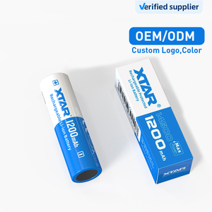 แบตเตอรี่ลิเธียม XTAR 14500 3.7V 1200mAh แบบ Solid State Protected ชาร์จซ้ำได้ ได้รับการรับรองมาตรฐาน CE 500 รอบการใช้งาน 2.5A Discharge 14500 1200mAh 1 ก้อน - Product Image 1