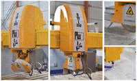 OWL500 CNC 4 + 2 mesin ubin keramik 4 sumbu mesin pembuat batu granit 650 gergaji jembatan