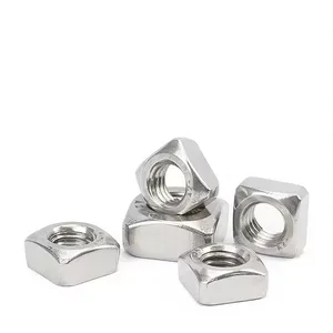 DIN557 stainless steel 304/316 Square nut M16 M20 M24 china bolts and nuts fasteners supplier