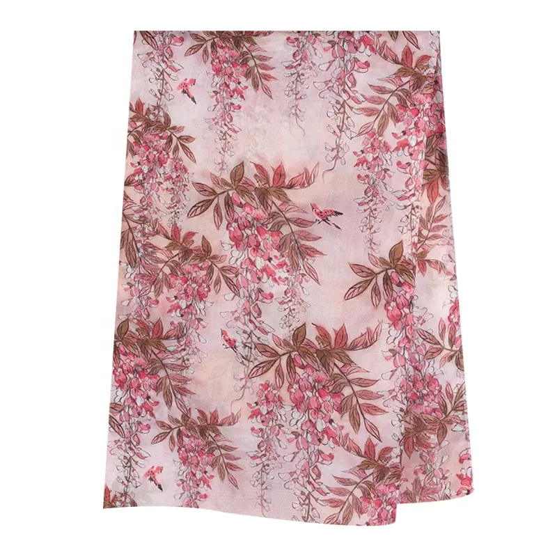 floral pattern print soft silk chiffon 8mm soft chiffon 140cm width fabric 100% mulberry silk fabric digital print chiffon