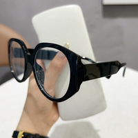 Nouvelles lunettes plates anti-lumière bleue sans correction pour hommes et femmes, monture transparente, modèle 97184