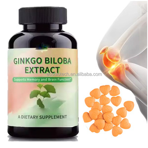 Extracto de Ginkgo Biloba Suplemento cerebral Venta caliente Tabletas orgánicas de Ginkgo Biloba - Product Image 1