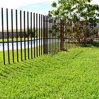 Panel de Corten para Construcción Exterior, Postes Rústicos para Puertas de Jardín, Rieles para Cercas, Herrajes para Cercas de Patio