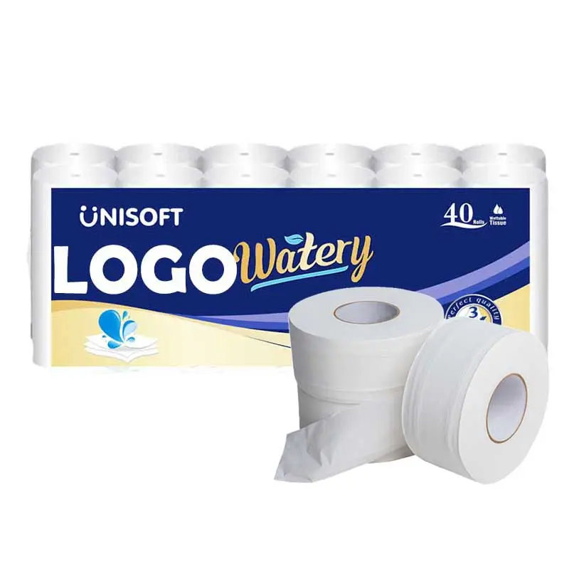 Großhandel Toiletten papier 32 Rollen 3-lagige Jumbo-Rolle Toiletten papier Bambus Toiletten papierrolle