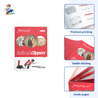 Impression personnalisée OEM d'albums photo, brochures et livres en papier kraft/revêtu, avec impression offset, couleur, formes personnalisées et reliure agrafée