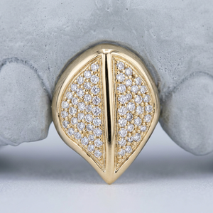 Pendientes de oro laminado de 18 quilates para hombre, con diamantes CZ de corte marquesa, pulido de alto brillo, estilo hip-hop, microincrustaciones, joyería corporal para uso diario. - Product Image 1