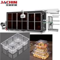 Fabricant de machine thermoformeuse ronde automatique pour boîtes à biscuits, avec système de séparation de biscuits, pour l'emballage de biscuits bruns et de boîtes à biscuits.