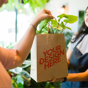 Nhà Máy Giá phân hủy sinh học tùy chỉnh in thiết kế mini Donut lớn Kraft túi giấy khuyến mại túi giấy với logo riêng của bạn - Product Image 2