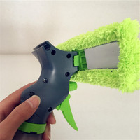 Nettoyeur de vitres 3 en 1 avec pulvérisateur, tampon en microfibre, rechargeable, pour le nettoyage des pare-brise de voiture et de la maison