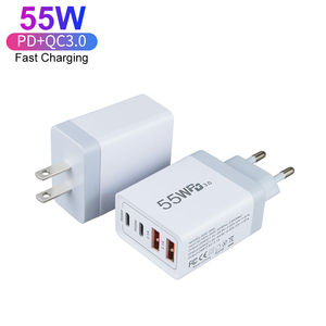 Chargeur rapide 55W 4 ports avec prise AU Australie, double PD <span class=keywords><strong>20W</strong></span>, adaptateur secteur <span class=keywords><strong>USB</strong></span>-<span class=keywords><strong>C</strong></span>, chargeur mural <span class=keywords><strong>USB</strong></span> 2C2A pour <span class=keywords><strong>Apple</strong></span> iPhone 13 14 15 Pro - Product Image 1