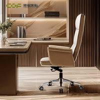 Chaise de bureau ergonomique Boss avec support lombaire, chaises de bureau pour réunions, chaise de bureau exécutive à dossier haut