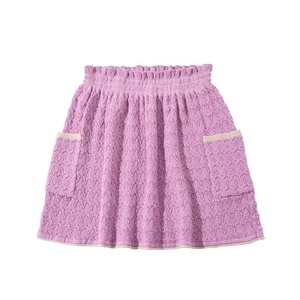 En stock: Conjunto de verano de algodón cepillado suave para niñas, <span class=keywords><strong>estilo</strong></span> pastoral KP, <span class=keywords><strong>con</strong></span> chaleco, suéter de punto <span class=keywords><strong>con</strong></span> cuello anudado, camisa, falda y pantalón. - Product Image 6