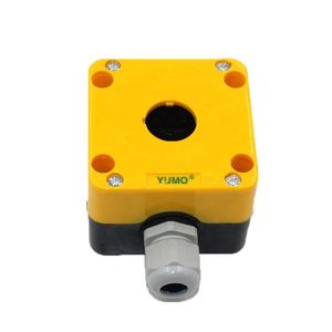YUMO LAY5-JBPN1 boîte à boutons, taille de trou unique 22mm boîte de commande avec connecteur de <span class=keywords><strong>c</strong></span>âble - Product Image 1