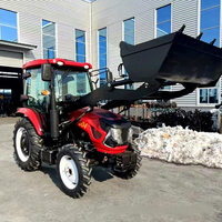 Remorque agricole à essieu unique avec panneau latéral, moteur Quancai 65 CV, chargement frontal sur roues, avec vérin, 0-2000 heures de fonctionnement