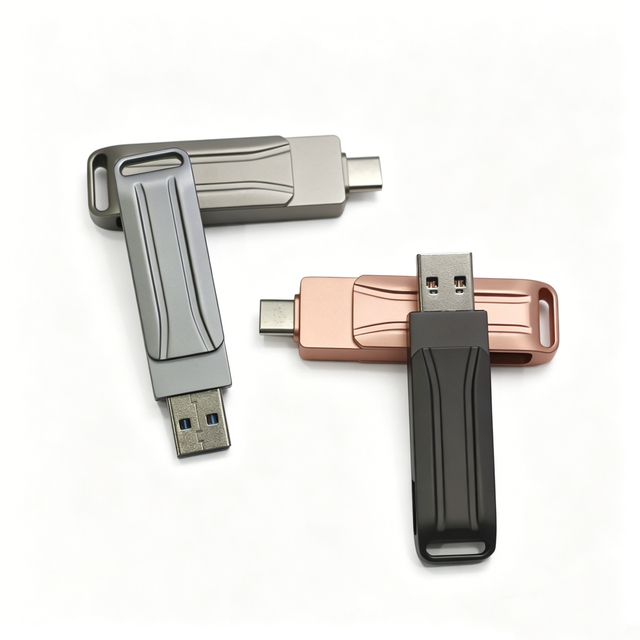 New Metal USB 2.0Flash Drive 64GB 128GB 256GB 512GB with A-class Flash Chip and 2-Year Warranty