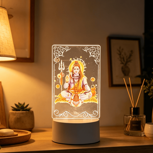 Nouvelle Lampe de Table 2025 en ABS, Décoration Intérieure, Dieux Hindous Vishnu Shiva Brahma Lakshmi, Nouveauté Indienne, Alimentation Secteur - Product Image 3