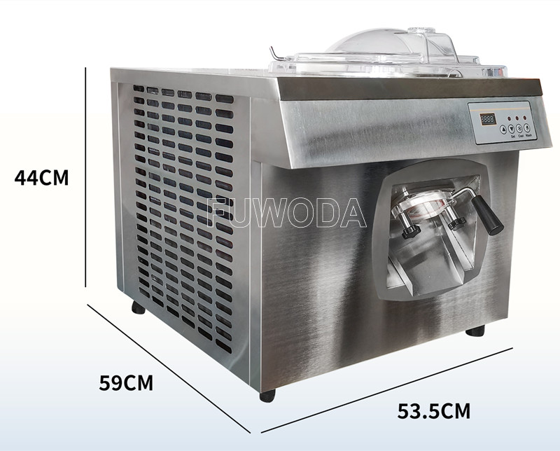 最高品質の市販のハードアイスクリームジェラートマシンバッチ