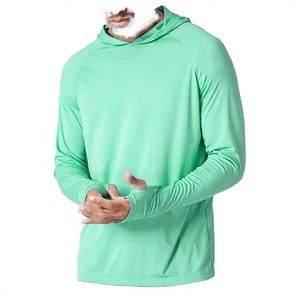Sudadera con Capucha de Manga Larga Unisex, Personalizable, con Protección Solar UPF 50, Secado Rápido, 100% Poliéster, Transpirable, Cómoda, para Pesca, Color Sólido - Product Image 1