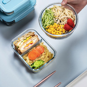 Box Storage Hot Sales Microwave Oven Safe Glass Food Container Leakproof Bento Lunch Box Meal Prep Storage Food Container