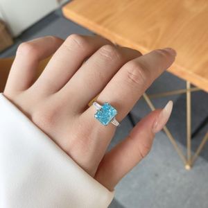 Anillos de Diamantes de Lujo Dylam, Anillo de Plata de Ley 925 con Circonita Cúbica 8A, Joyería Fina - Product Image 3