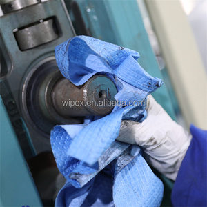 WIPEX Toallitas industriales de rollo de papel de toalla azul industrial para tienda de limpieza de aceite no tejido de alta resistencia multiusos - Product Image 3