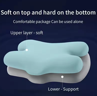 Oreiller cervical orthopédique en mousse à mémoire de forme, soutien du cou pour les dormeurs latéraux, soulagement de la douleur et oreiller de sommeil portable
