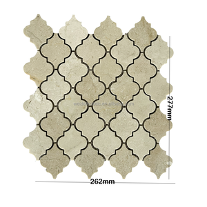 <span class=keywords><strong>Mosaico</strong></span> <span class=keywords><strong>in</strong></span> Marmo Beige Spagnolo a Forma di Lanterna Arabesca, <span class=keywords><strong>Mosaico</strong></span> <span class=keywords><strong>in</strong></span> <span class=keywords><strong>Pietra</strong></span> <span class=keywords><strong>Naturale</strong></span> per Rivestimenti Cucina e Decorazione Pareti Hotel - Product Image 6