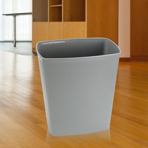 Contenedores de basura ignífugos, rectangulares grises con apertura cuadrada, disponibles en stock; respetuosos con el medio ambiente para residuos urbanos - Product Image 4