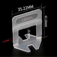 Entretoises de carrelage en plastique réutilisables JinYe Modern 1,5 mm, kit en T, positionnement en croix, conception durable, garantie à vie pour carrelage d'hôtel