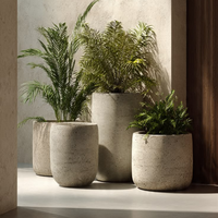 Grandes jardinières d'extérieur, jardinières en pierre calcaire, pots et jardinières en pierre, grands pots en pierre