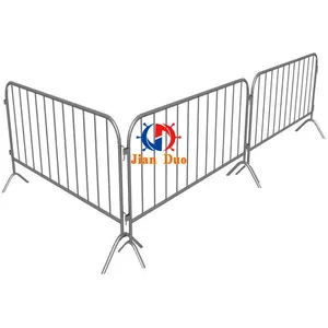 Road Safety Galvanized Queue Steel 2m Crowd Control Barrier