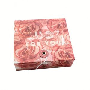 ชุดกล่องของขวัญกระดาษกล่องใส่ลิปสติกวัสดุรีไซเคิลที่กำหนดเองพร้อมโฟลเดอร์แม่เหล็กบรรจุภัณฑ์เคลือบกระดาษขนาดเล็ก - Product Image 4