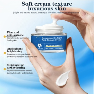 Crème Visage Anti-Rides Raffermissante Éclaircissante à Marque Privée avec Collagène Recombinant Niacinamide Glycérine Algues Marines & Centella OEM - Product Image 2