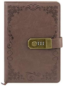 New Arrivals Leather Cover Hardcover Journal Notebook A5 <b>Diary</b> Custom Printing Planner Password <b>Lock</b> Gift Customized Logo 80 - Product Image 4