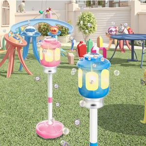 MILI unisexe jardin réverbère bulle jouet enfants en plastique extérieur <span class=keywords><strong>eau</strong></span> savon électrique Diode lumière émettant Machine jeu - Product Image 2