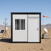 Maison conteneur pliable d'usine OEM, vente en gros, préfabriquée, étanche, pour dortoir de chantier, bureau, cabine portable