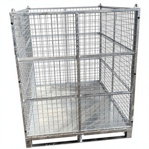 Gabbia per Rifiuti in Rete Metallica Impilabile YOUGU in Acciaio al Carbonio Zincato Anticorrosione, Capacità 1000kg per Magazzino Automatico - Product Image 3