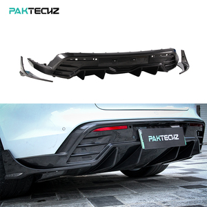 Paktechz Prepreg Kit de carrosserie en fibre de carbone lèvre de diffuseur de pare-chocs arrière pour Porsche <span class=keywords><strong>Taycan</strong></span> GTS <span class=keywords><strong>Cross</strong></span> Turismo <span class=keywords><strong>4</strong></span> portes Turbo S - Product Image 6