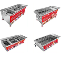 Four à rôtir rotatif automatique pour poulet au charbon de bois et canard au gaz Machine à rôtir élégante pour griller le poulet