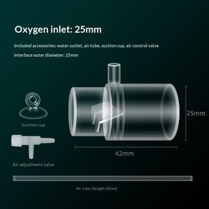 Diffuseur d'oxygène <span class=keywords><strong>Venturi</strong></span> pour aquarium, type bec de canard, pour l'oxygénation des eaux, sans électricité, sans alimentation - Product Image 6