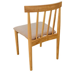 Solid Wood Dining Chair Upholstered Seat Back Chair Contemporary Wooden <b>Side</b> Chair for Home Hotel Cafe - Product Image 5