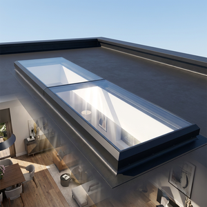 Fenêtre <span class=keywords><strong>de</strong></span> <span class=keywords><strong>toit</strong></span> coulissante verticale électrique en alliage d'aluminium étanche à haute étanchéité pour escalier et <span class=keywords><strong>toit</strong></span> plat - Product Image 1